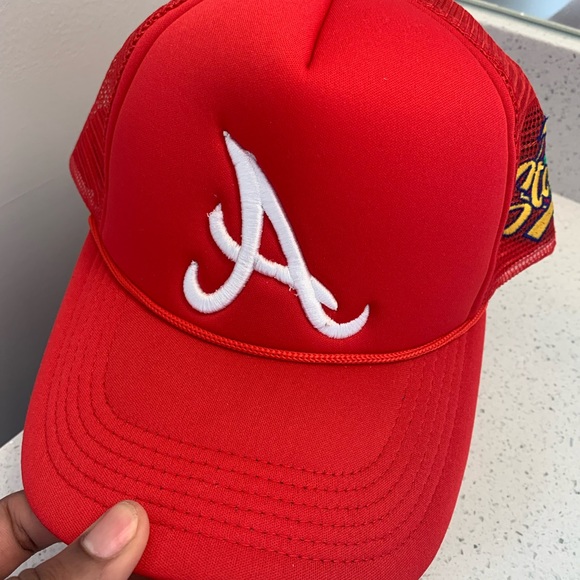 Red A’s Trucker Hat - Picture 3 of 3